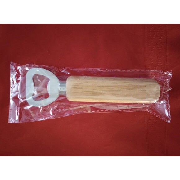 NEW Man's Best Friend Wood Handle Bottle Opener Bar Tool Home Kitchen Accessory - Picture 2 of 2